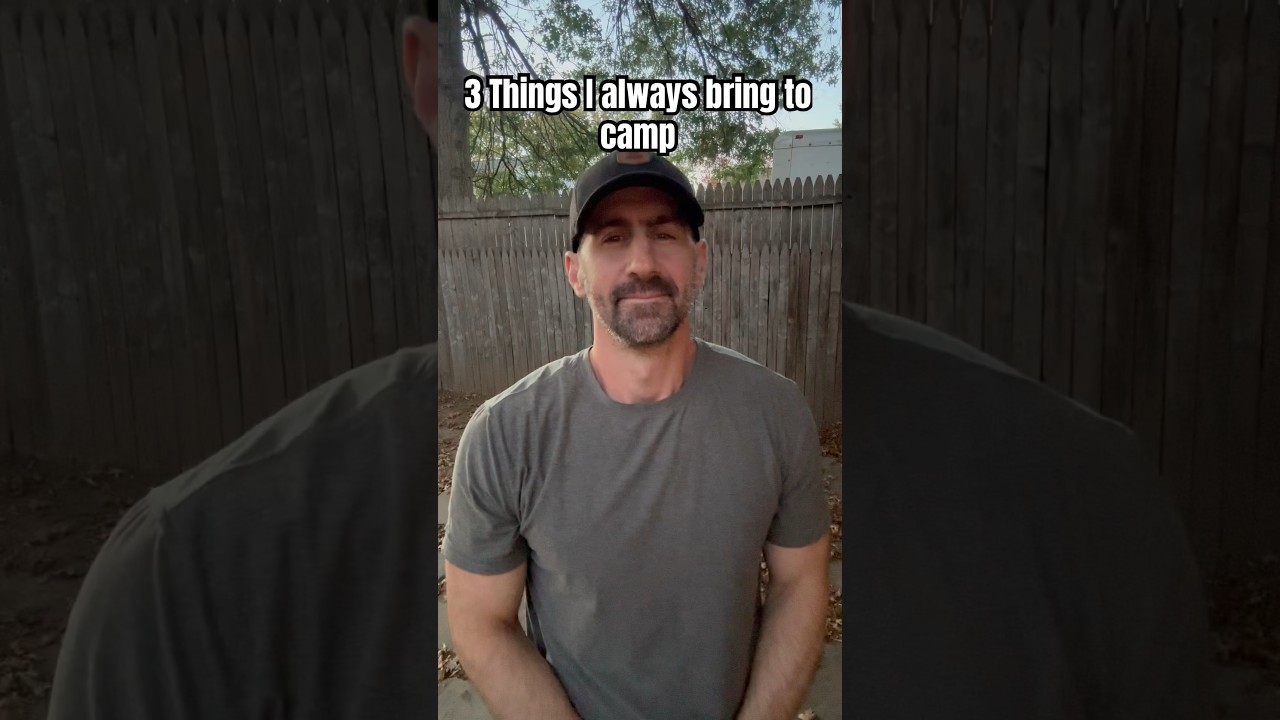 3 Things I always bring to camp camping edc bushcraft camp 